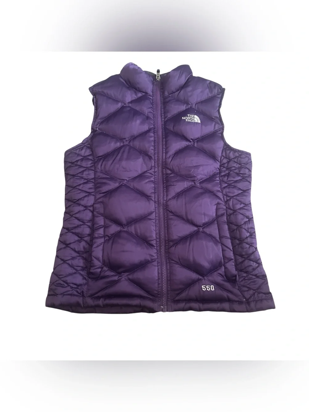The North Face‎ Goose Down 550 Purple Puffer Vest Youth Girl 14/16